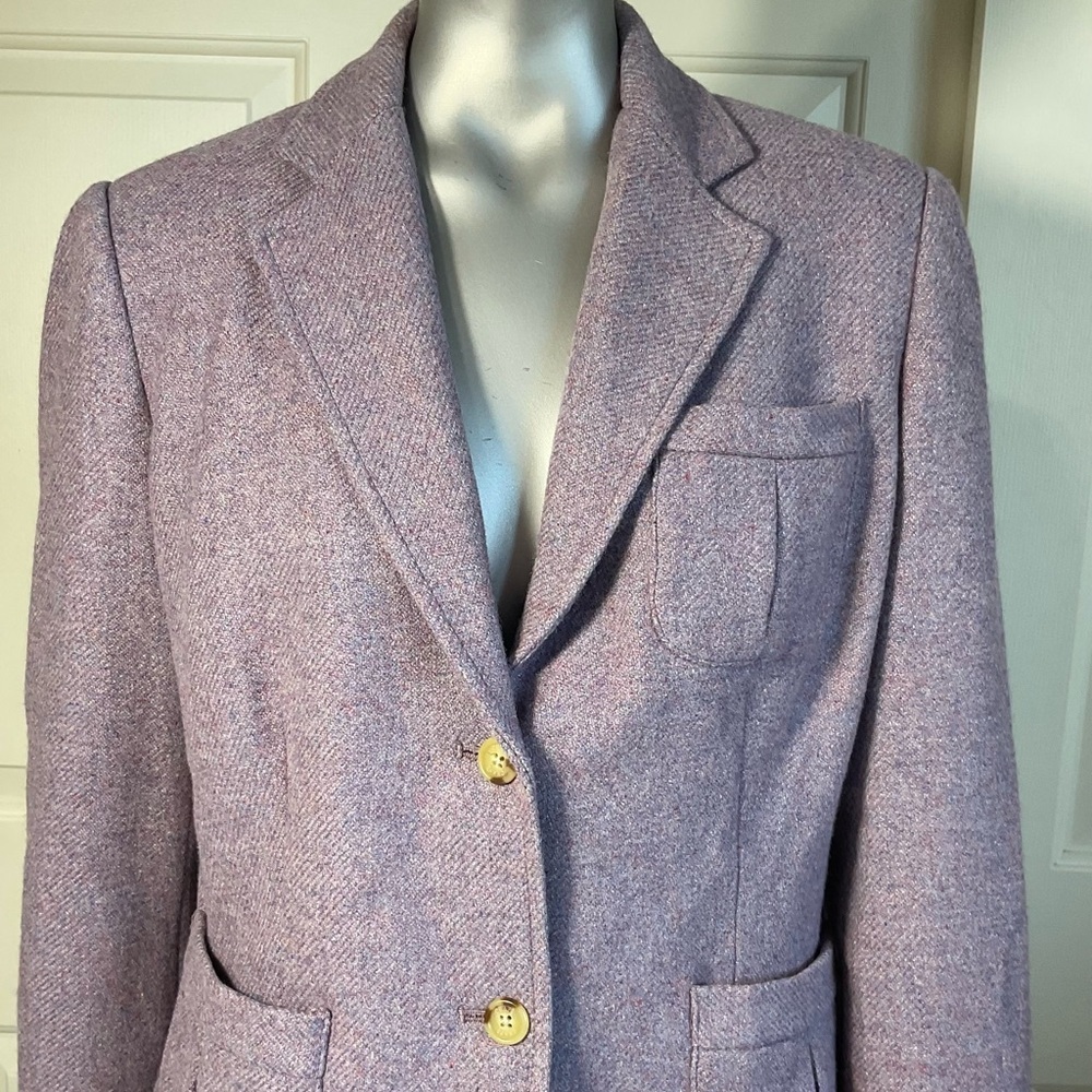 Chaps Petite Light Purple Wool Blend Blazer Womens Size 14P - Picture 2 of 13
